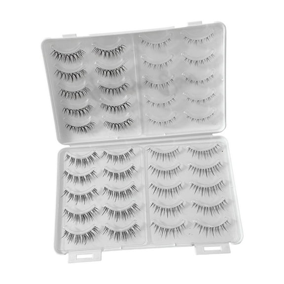 20 Pieces ,False Lashes Eyelash, Extension Lightweight Reusable, Synthetic, DIY ,3D ,Soft Fake Eye Lash Artificial Eyelashes for Wedding ,Cosplay