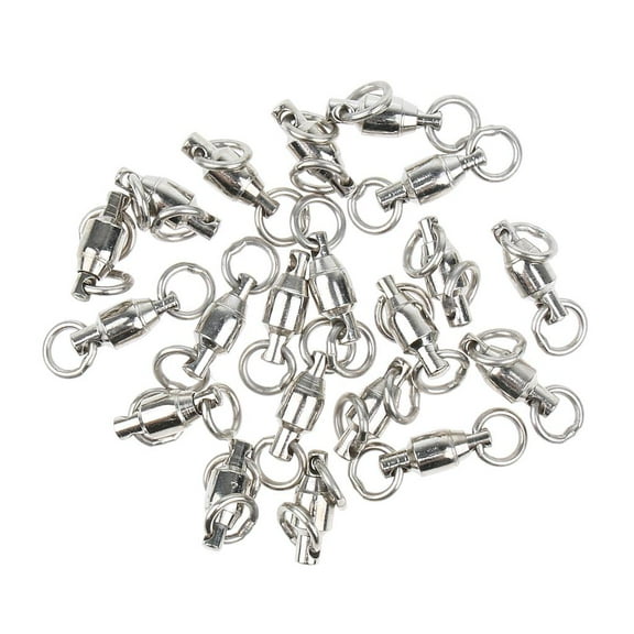 20 Pieces Fishing Swivel with Ball Bea Fixed s - 0#