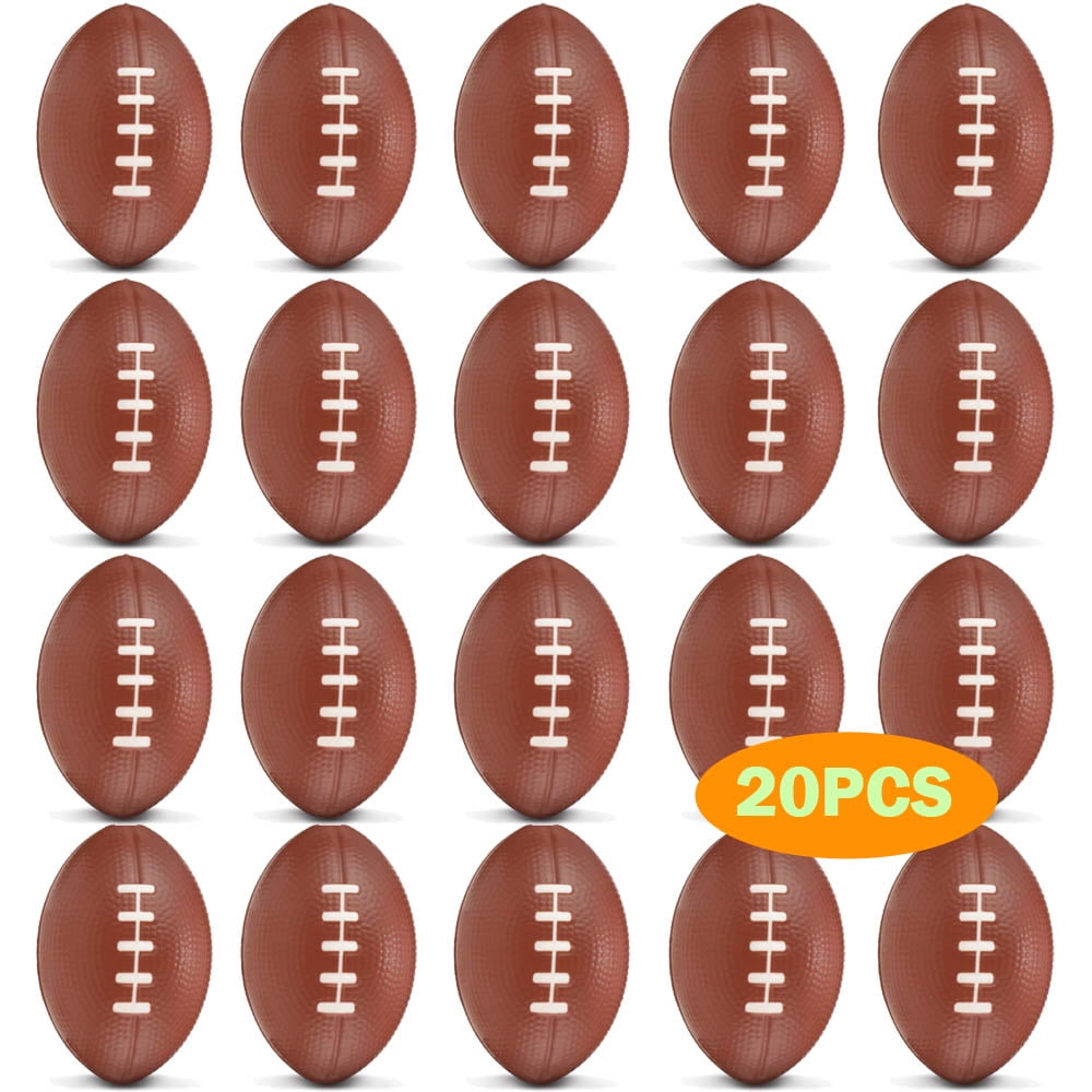 20 Pieces Foam Stress Balls Mini Sports Balls Party Favor Toy PU Baseball Basketball Football