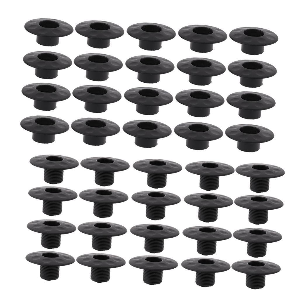 20 Pieces Foosball Bearing Table Football Edge Bearings Accessories Black