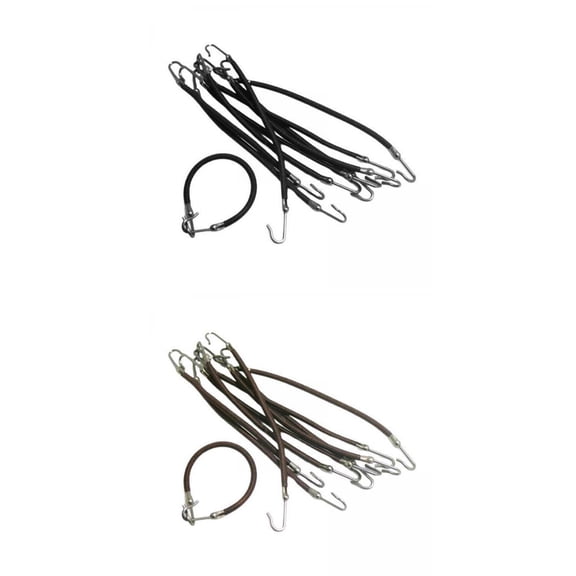 20 Pieces Girls Rubber Bands Hooks Ponytail Hooks Bungee Bands Elastic Clips