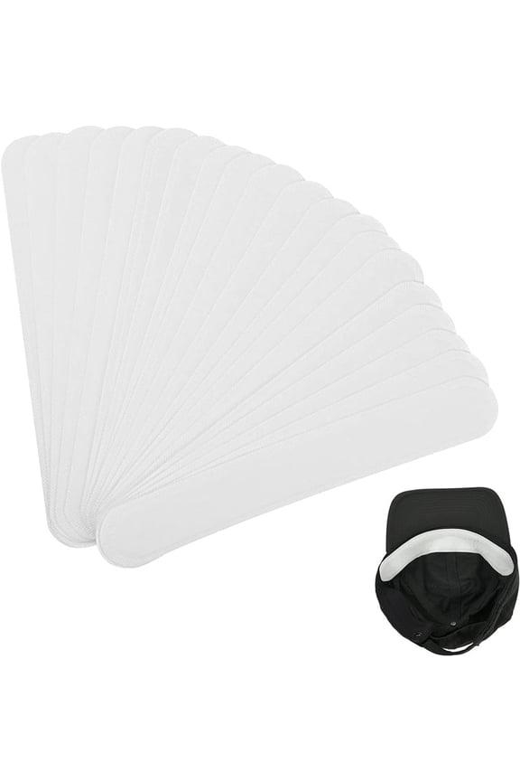 20 Pieces Golf Hat Liner Cap Absorbent Sweat Pad Disposable for Baseball By Artrylin