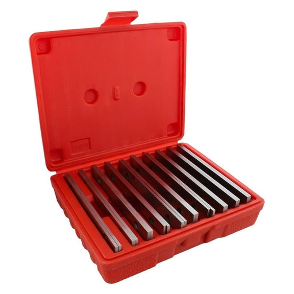 20 Pieces Hardened Parallels Tools 6" Long 1/8" Wide And 1/2 To 1-5/8 Thicken Steel High Precision Parallels Bar Set