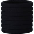 thumbnail image 1 of 20 Pieces Large Stretch Hair Ties Hair Bands Ponytail Holders Headband for Thick Heavy and Curly Hair (Black, 5 cm in Diameter, 1 cm in Width), 1 of 7
