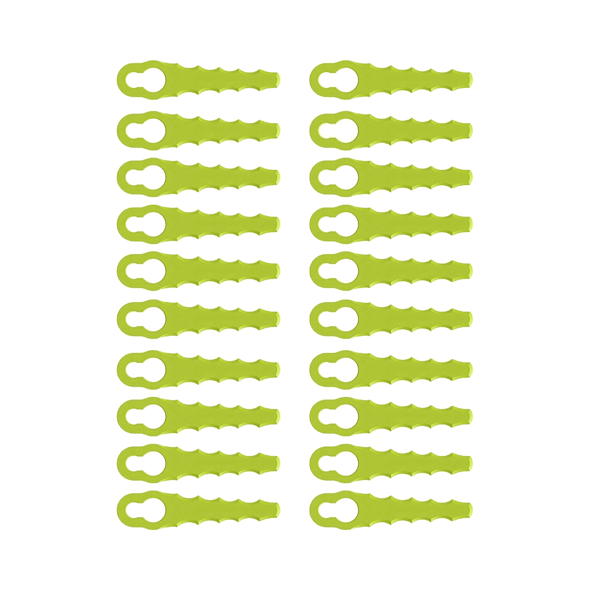20 Pieces Lawn Mower Replacement Plastic Lawn Mower Blades Plastic Lawn
