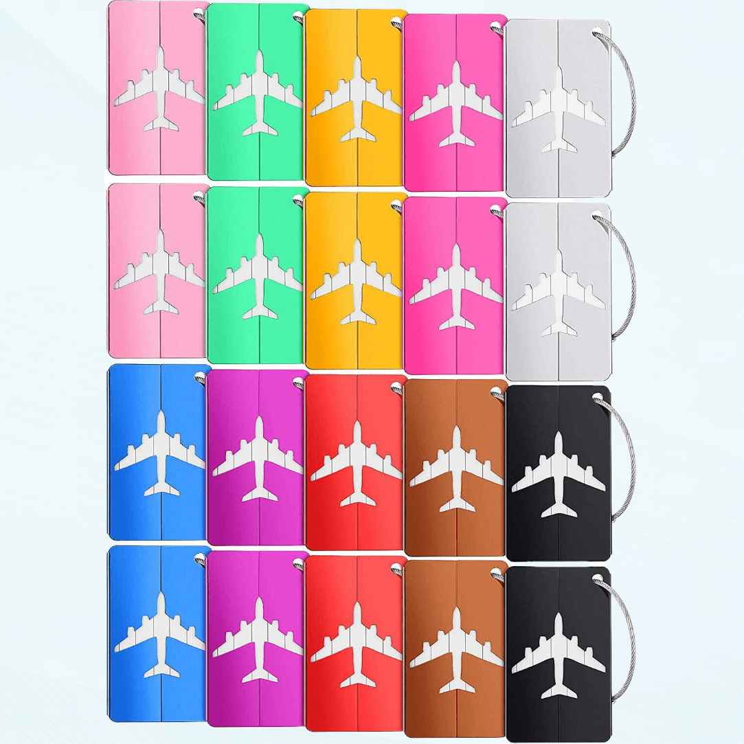 Metal luggage tags aluminum outlet
