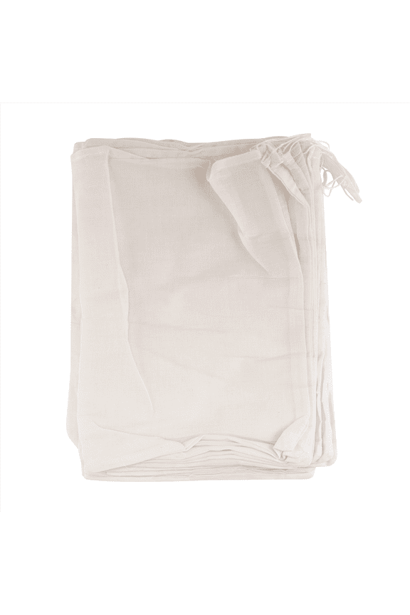 20 Pieces Large Muslin Bags Cotton Drawstring Bags,Tea Brew (8 X 12 Inches)