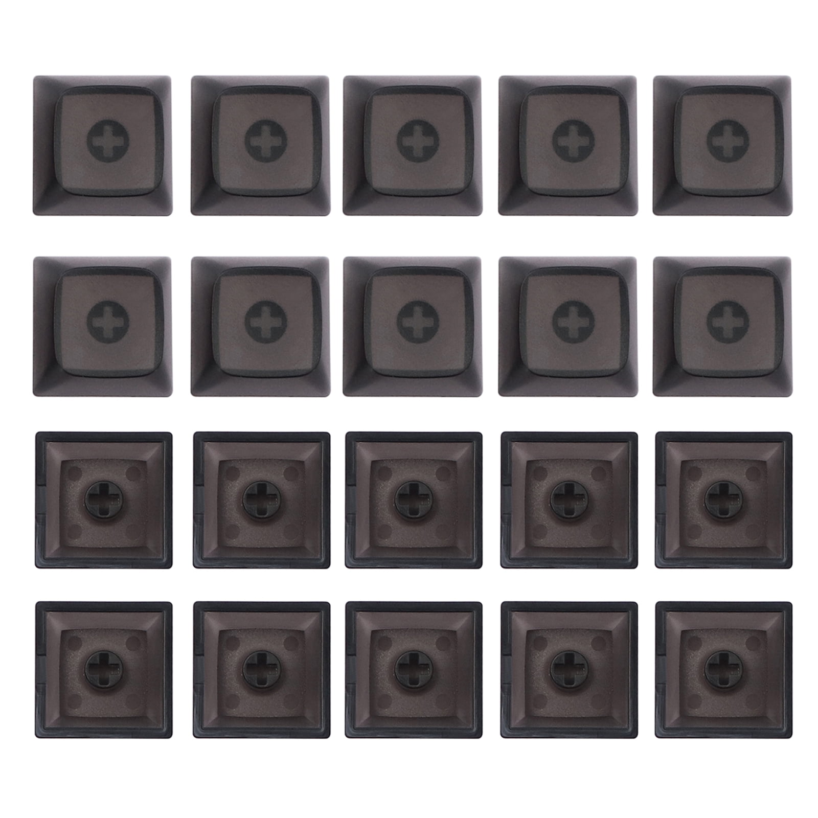 20 Pieces PBT Not Engraving Keycap XDA Profile Height 1U Dyeing ...