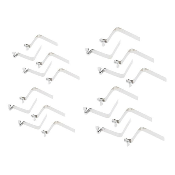 20 Pieces Paddle Spring Snap Button Clips with Individual Buttons