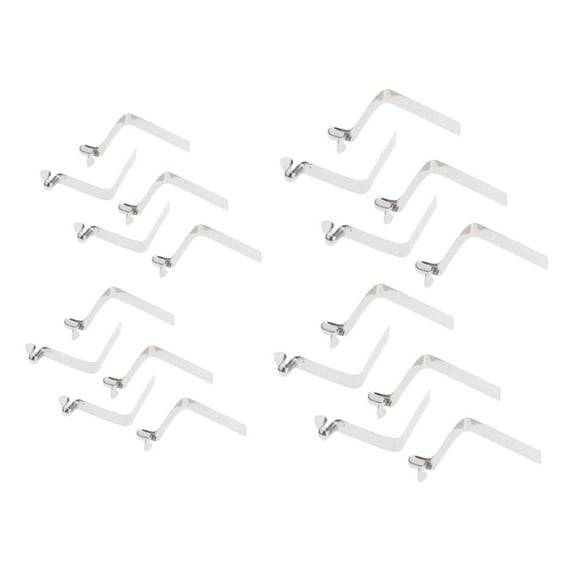 20 Pieces Paddle Spring Snap Button Clips with Individual Buttons