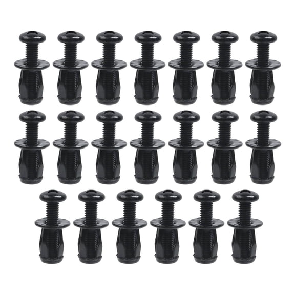 20 Pieces Petal Nut Expansion Screw Jack Nut Carbon Steel Easy Installation for Wall Cabinet Doors