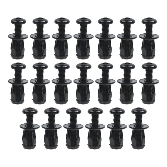 20 Pieces Petal Nut Expansion Screw Jack Nut Carbon Steel Material for Door Cabinet Wall Installation