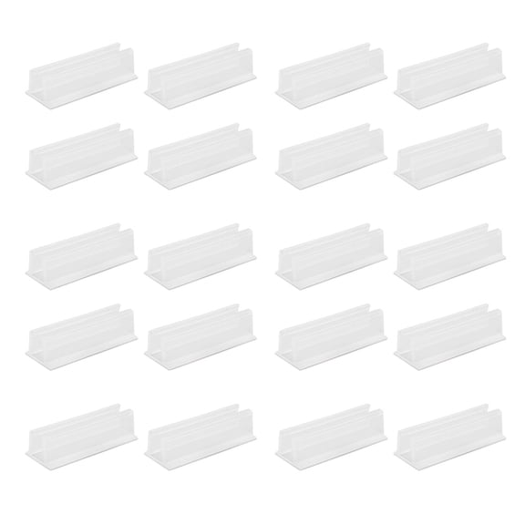 20 Pieces Plastic Wall Hooks With Adhesive Backing For Indoor Decoration Storage Shelves Removable Design Easy Install