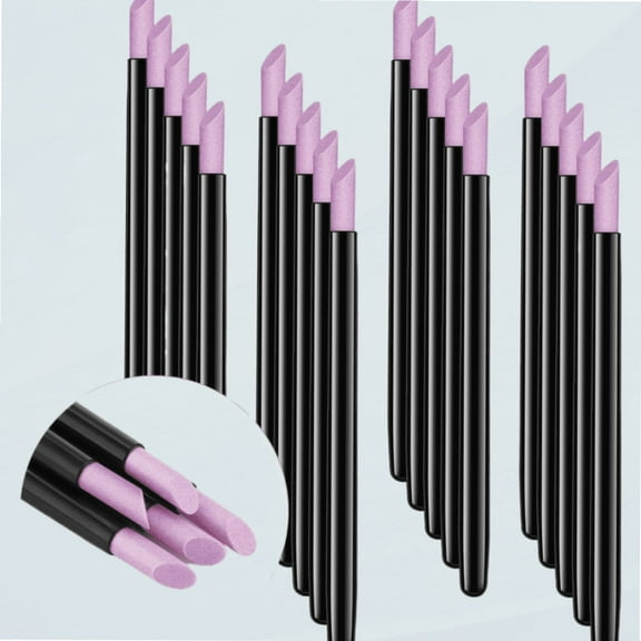 20 Pieces Pumice Stone Nail File Cuticle Stone Pusher Nail Sanding Sticks Nail Art Pen Cuticle Remover Trimmer Buffer Manicure Tools for Household Beauty Salon Peeling Dead Skin Repairing