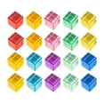thumbnail image 1 of 20 Pieces Rainbow Acrylic Gem Cubes Blocks Sensory Learning Stacking Toy for Preschool Children, 1 of 9