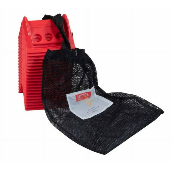 (20 Pieces) Red 4"x6" Flatbed Edge Protectors with Carrying Case - 4" Winch Ratchet Straps Corner Protectors for Flatbed Cargo Load