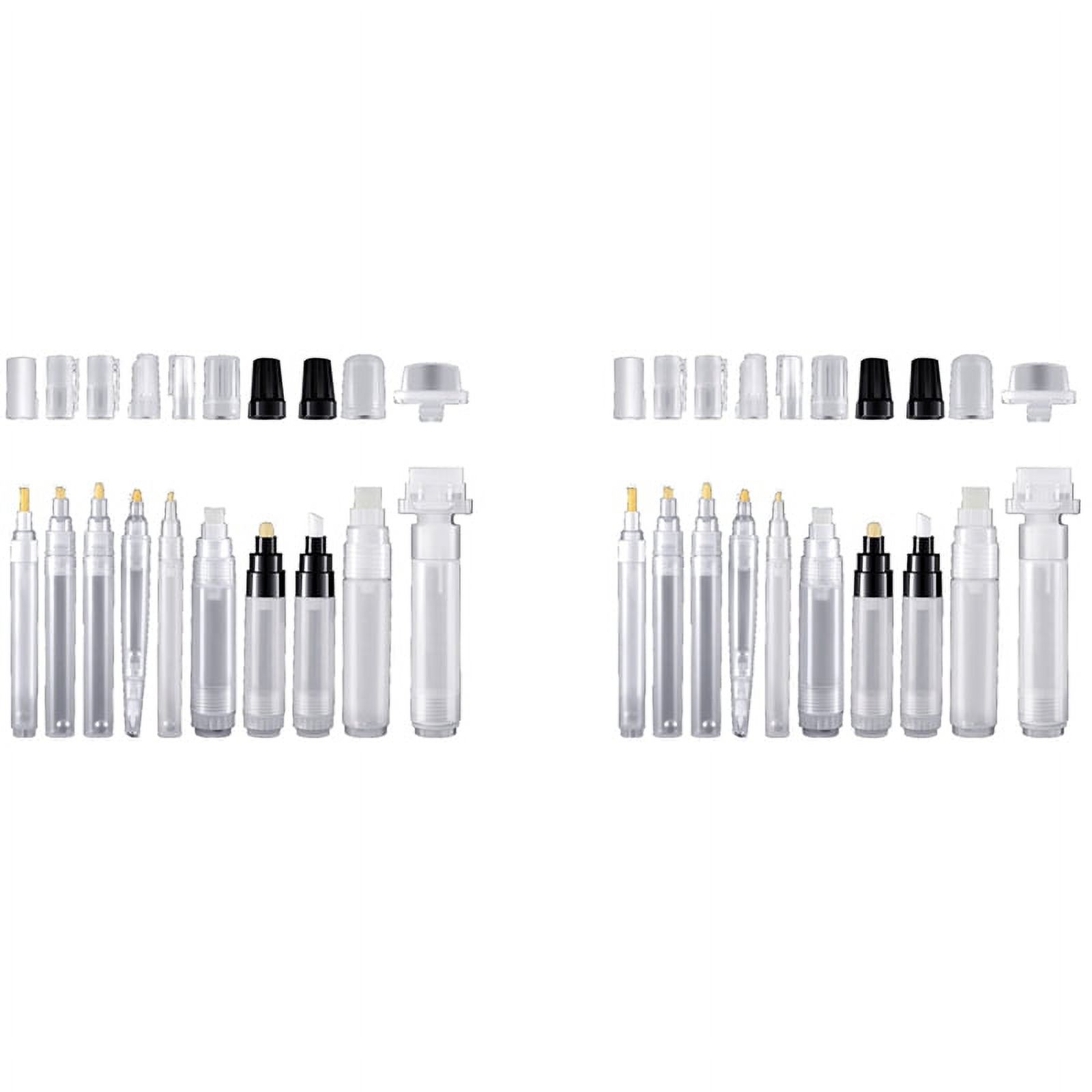 20 Pieces Refillable Paint Pens Empty Pen Rod Paint Markers Refillable Empty Acrylic Paint Marker for