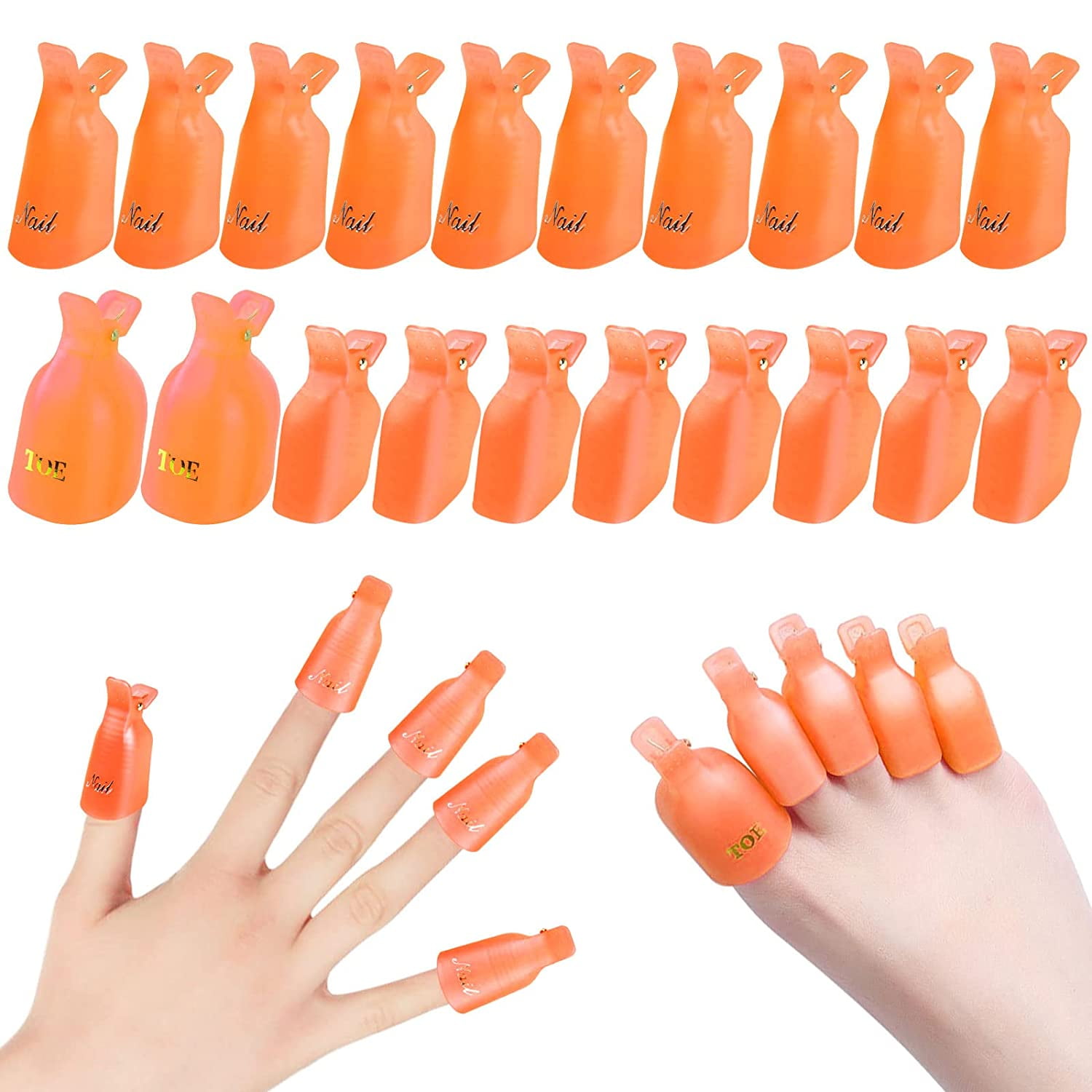 20 Pieces Reusable Toenail and Finger Gel Polish Remover Tool Best Gel Nail Polish Remover Kit Orange 431b2171 3bb5 45df 810d a3ac10d949cf.6c4d8b8116e55c5225236653c448d3f1