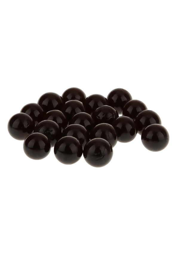 20 Pieces Round Black Glass Marbles for Chinese Checkers Games Crafts