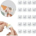 thumbnail image 1 of 20 Pieces Self Adhesive Clips for Tapestry Hanger, Command Strip Clips for Hanging,sticky Wall Clips Small Spring Clips for Poster Photo Wall Teacher Student Home Application (Transparent), 1 of 7