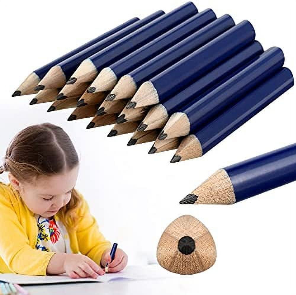 PABLUE Fat, Thick, Strong Triangular Presharpened HB Pencils, Jumbo Wood  Pencils with Eraser for Beginners, Writing, Drawing, Kids, Art, Sketching  and