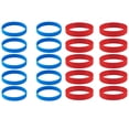 thumbnail image 1 of 20 Pieces Silicone Bracelets Bulk Rubber Band Bracelets Adult-Sized Rubber, 1 of 10