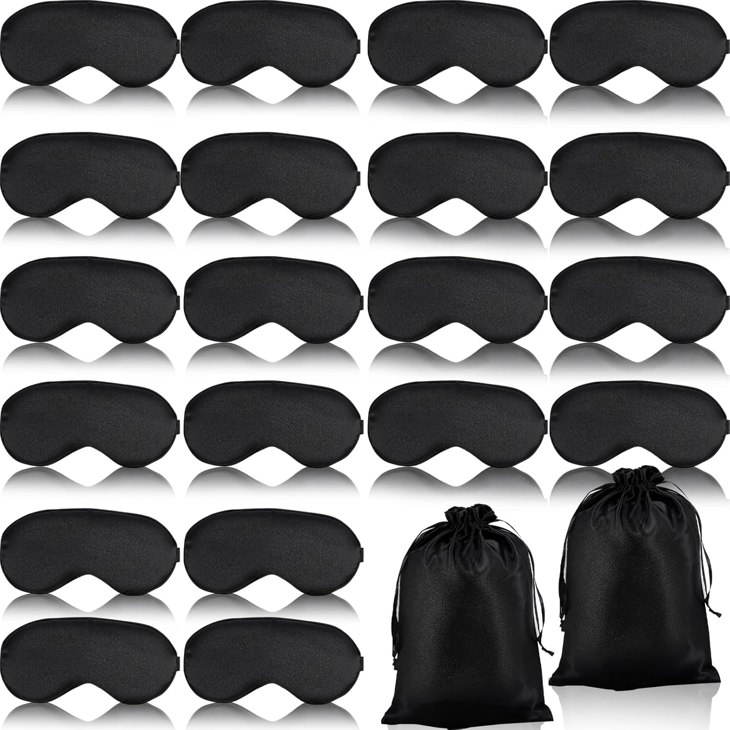 Sle Mask 20 Pieces Silk Sleep Mask,Silk Eye Masks for Sleeping,Eye Mask with ...