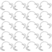 20 Pieces Size M C-Shape Teeth Whitening Cheek Retractor, Autoclavable Dental Mouth Opener, Disposable Dental Lip Cheek Retractor for Mouthguard Challenge Game