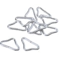 thumbnail image 1 of 20 Pieces Stainless Steel Triangle Ring Buckle V- Rings compatible Trampoline Spare Trampoline Mat Craft, 1 of 4