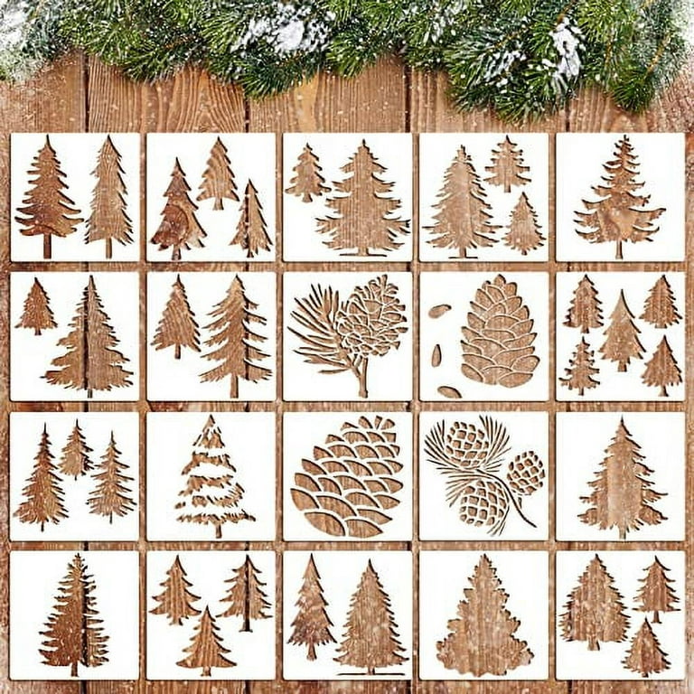 Christmas Stencils For Painting On Wood Art Supplies - Temu