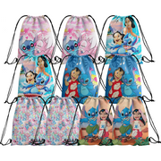 20 Pieces Stich Candy Drawstring Bag, Drawstring Goodie Favor Bags for Kids Birthday Party Decorations(10.6 x 13.3 Inch)