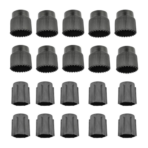20 Pieces System cessories Air Conditioning Service Caps Leakproof Repair Low Pressure Auto cessory Hat System Caps Cap