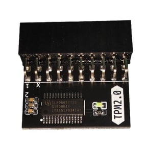 20-Pin TPM 2.0 Module - Trusted Platform Security Board Crypto-Processor Replacement Component Compatible with PC Motherboards