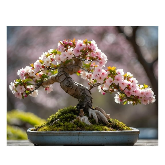 20 Pink Flowering Cherry Blossom Rare Bonsai Seeds - Pink Flowering Tree, Sakura Bonsai Seeds