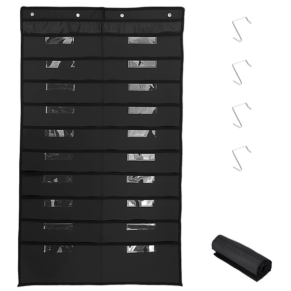 20 Pocket File Storage Pocket Chart Multipurpose Hanging Wall File Organizer Enduring Wall Hanging Document Organizer for Office