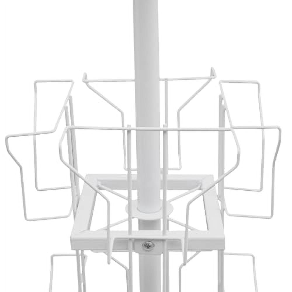 20 Pockets Rotating Greeting Card Rack, 4 Tier Metal Rotating Card ...