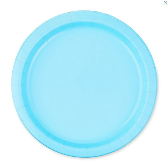 20 Powder Blue 9" Paper Plates