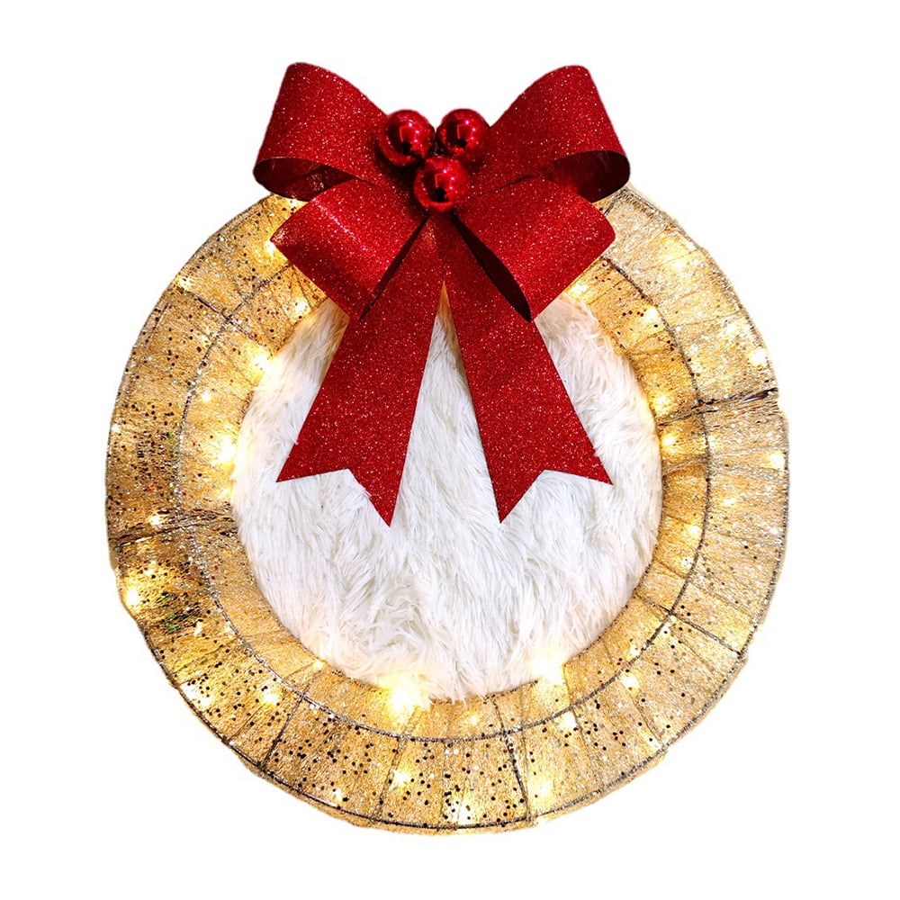 20" PreLit Outdoor Christmas Wreath Decoration,Christmas Decorations