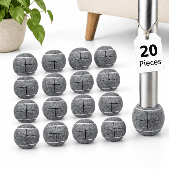 20 Precut Walker Tennis Balls For Walkers &niture