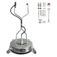 thumbnail image 1 of 20" Pressure Washer Surface Cleaner with Dual Handles - Stainless Steel, 4-Wheel Design for Driveways, Sidewalks, Curbs, Decks & Patios - 4600 PSI Pressure Washer Accessory, 1 of 8