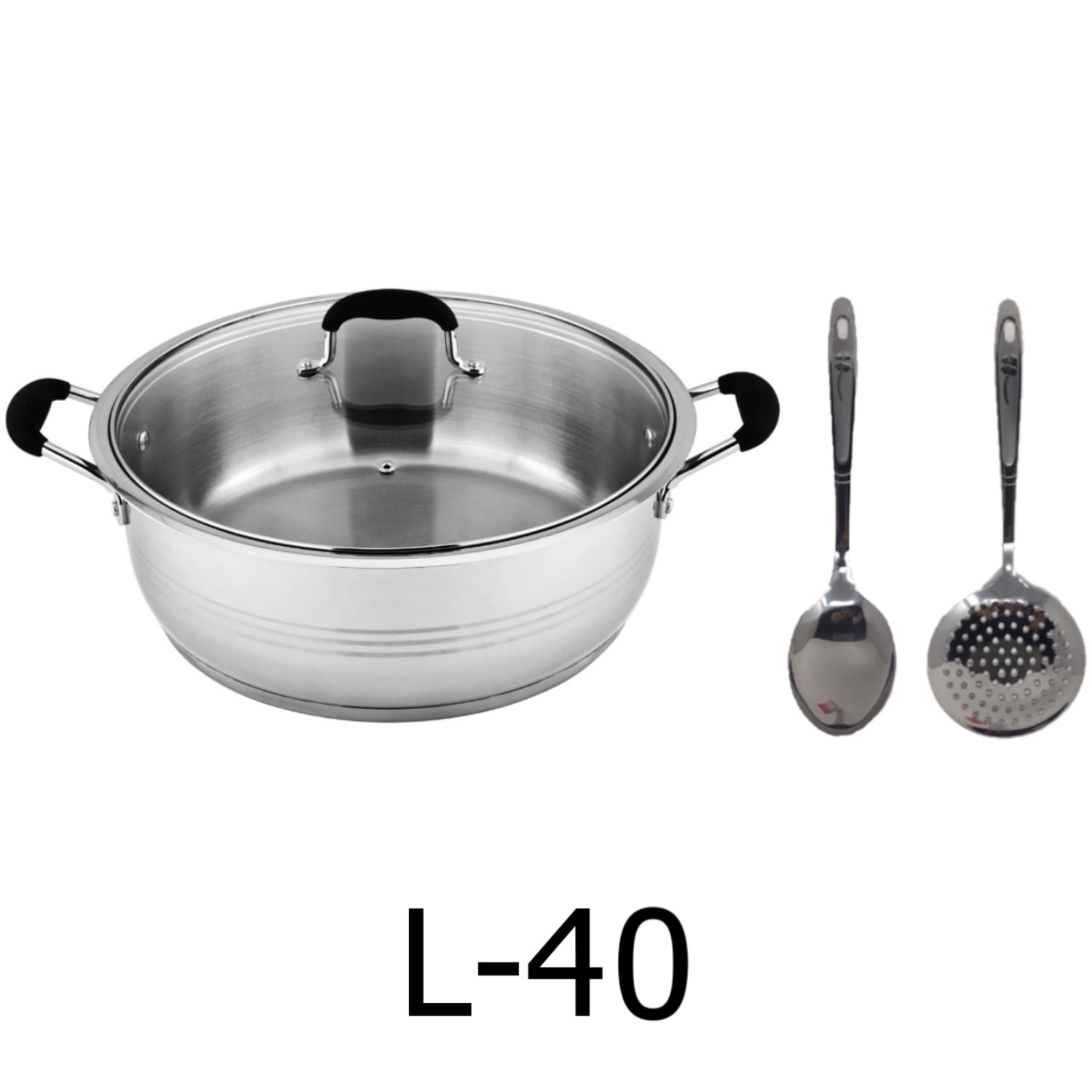 6 QT Stainless Steel 18/10 Induction Stock Pot (Free Gift 2 Spoons) – R & B  Import