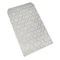 thumbnail image 1 of 20 Qty 4" x 6" Decorative Flat Paper Gift Bags - Silver Trellis Pattern on White Kraft Bags - for Sales/Treats/Parties Cookies/Gifts - N'icePackaging, 1 of 8