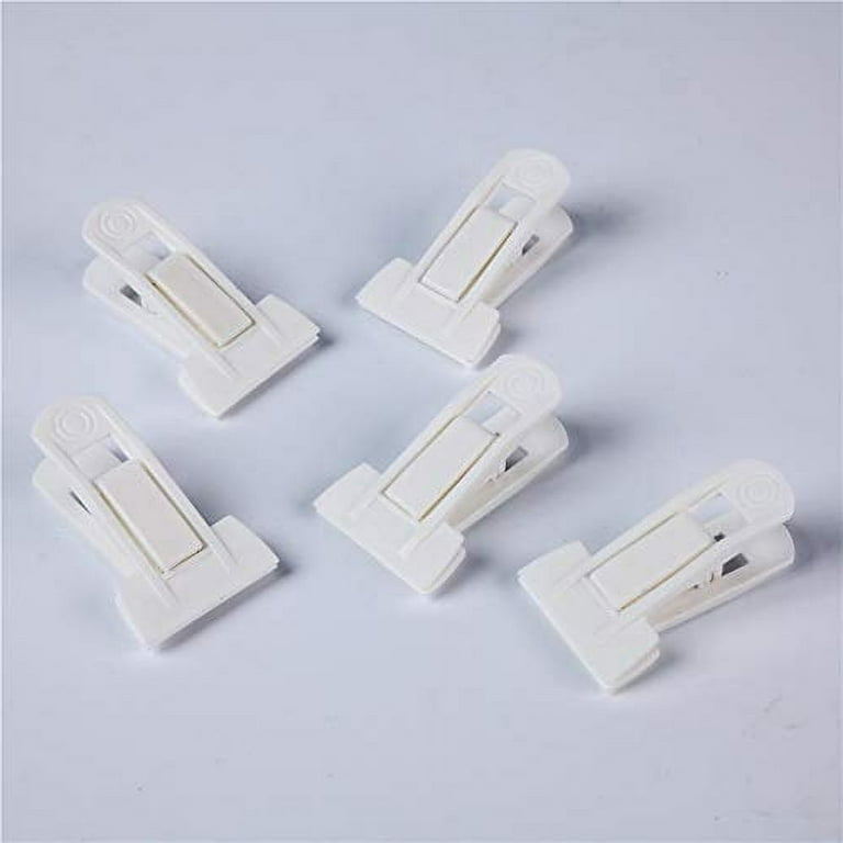 HOUSE DAY White Plastic Finger Clips for Hangers, 20 Pack Pants Hanger  Clips, Strong Pinch Grip Clips for Use with Slim-line Clothes Hangers,  Clips