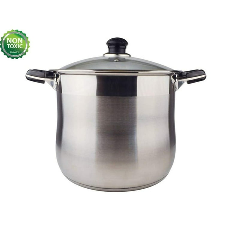 20 Quart Commercial Grade Stainless Steel High Stockpot/Non-Toxic Cookware/Dishwasher Safe
