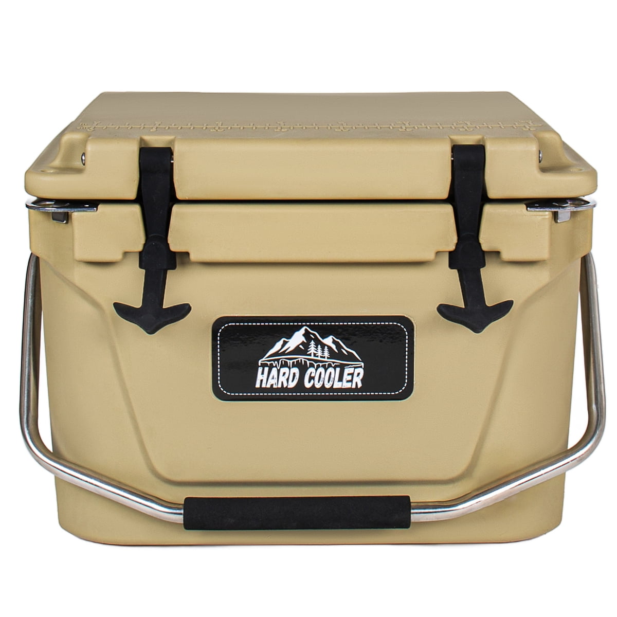20 Quart Khaki Cooler, Ultra-Light Insulated Ice Chest, Heavy-Duty Hard Shell Cooler with 6-Day Ice Retention for Camping, Tailgating, Job Site, Multiple Sizes Available