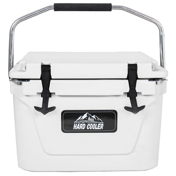 20 Quart Ultra-Tough Hard Shell Ice Chest – Compact Portable Cooler Keeps Ice Up to 5 Days for Outdoor Adventures, Work, Beach & Boating