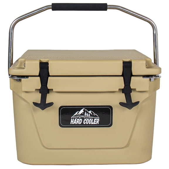 20 Quart Ultra-Tough Hard Shell Ice Chest – Compact Portable Cooler Keeps Ice Up to 5 Days for Outdoor Adventures, Work, Beach & Boating