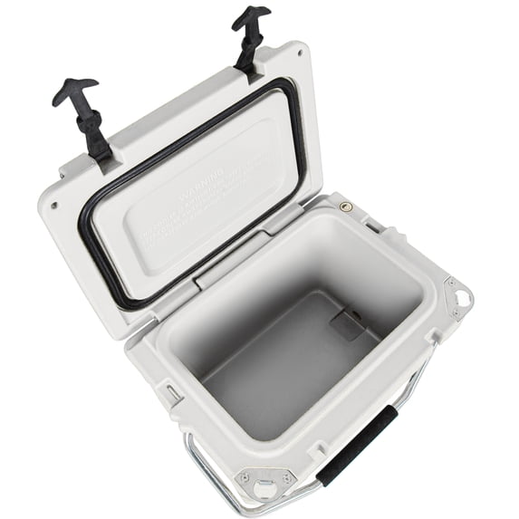 20 Quart White Cooler, Ultra-tough Hard Shell Ice Chest – Compact Portable