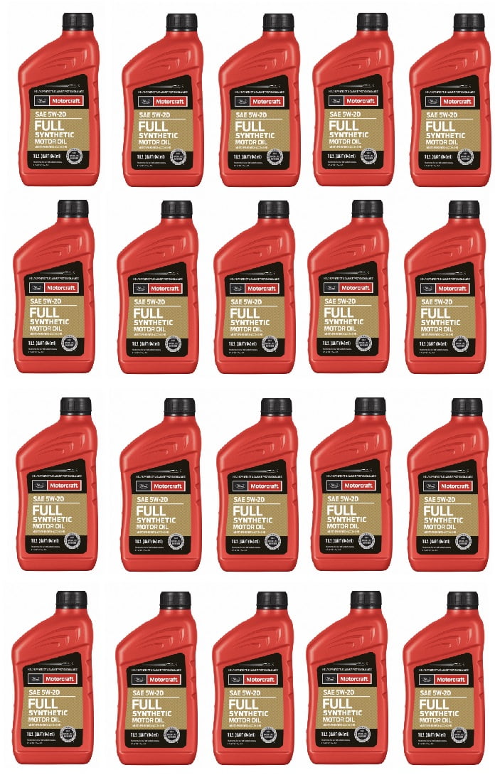 20 Quarts OEM Full Synthetic Engine Motor Oil FORD/Motorcraft SAE 5W-20 Mpn #XO-5W20-Q1FS