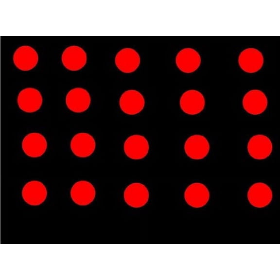 20 RED POLKA DOTS 2" STICKER DECALS WALL CAR COLLEGE TEACHER DECORATE BEDROOM *A045*